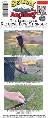 Customizable Recurve Bow Stringer Tool | Original Design! | Safe and Easy Stringing to Prevent Limb Twist in Saudi Arabia