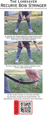 Customizable Recurve Bow Stringer Tool | Original Design! | Safe and Easy Stringing to Prevent Limb Twist in Saudi Arabia