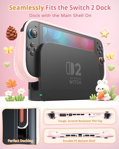 Fastsnail Protective Case for Nintendo Switch 2(Pink) in Kuwait