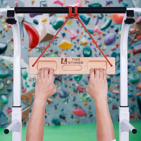 Two Stones Portable Fingerboard as Rock Climbing Training Boards with Edges and Pockets, Portable Climbing Hangboard as Rock Climbing Finger Strengthener Training Indoor and Outdoor in Kuwait