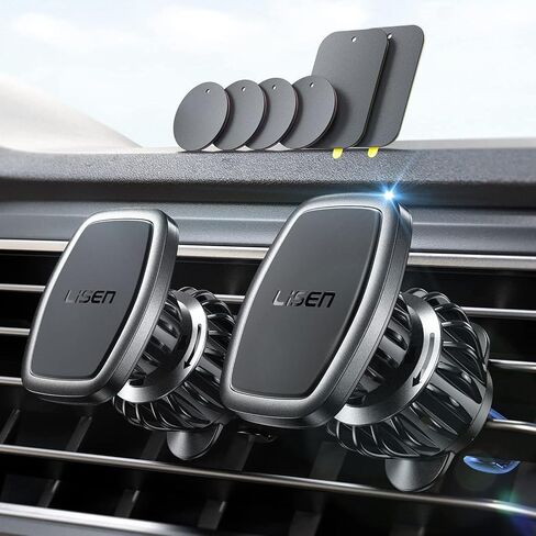 LISEN for MagSafe Car Mount [مغناطيس قوي 3800gf وشفط 90+LBS] حامل هاتف مغناطيسي قابل للتعديل 360 درجة لسيارتك، لهاتف iPhone 17 Pro Max 16 15 14 13 12 Plus Air لجميع الهواتف الذكية in Saudi Arabia
