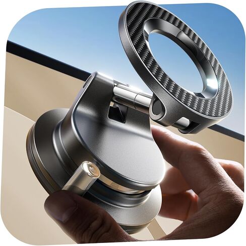 LISEN for MagSafe Car Mount [مغناطيس قوي 3800gf وشفط 90+LBS] حامل هاتف مغناطيسي قابل للتعديل 360 درجة لسيارتك، لهاتف iPhone 17 Pro Max 16 15 14 13 12 Plus Air لجميع الهواتف الذكية in Kuwait