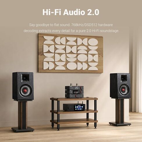 AIYIMA D20 Balanced Audio DAC,Dual ES9039Q2M AK4493S Pure Desktop Decoder | Pre-amplifier with XMOS XU316,Bluetooth LDAC,Dual Optical /RCA Port & ARC & VU Meter.Supports UAC 1.0 Gaming for PS5 & Switch in Saudi Arabia