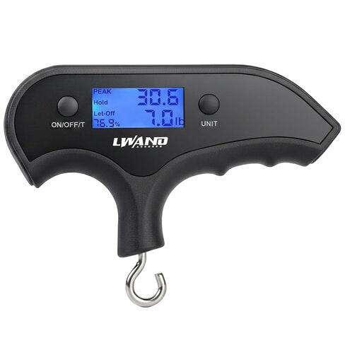 LWANO Digital Bow Scale, 110lbs/50kg Archery Compound Bow Scale | Peak/Hold/Let-Off Function, Aluminum, Up to 110lbs/50kg in Saudi Arabia