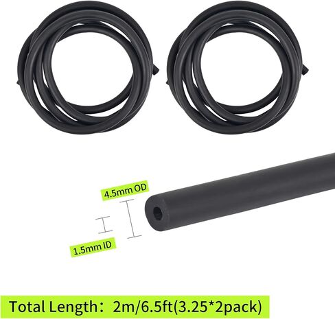 SPG Compound Bow Peep Sight Tubing - 6.5ft Peep Sights Rubber Tube Replacement Peep Tubing Archery Bow Peep Rubber String for Compound Bow Hunting Shooting Archery Accessories in Kuwait