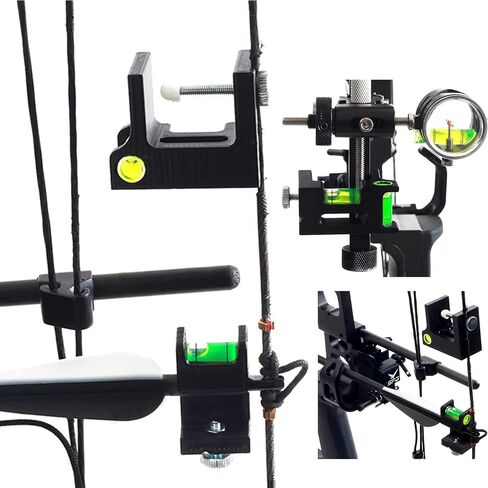 Archery Level Multifunctional Bow Level Tuning Tools for Rest and Sight Tunning, 3D Printing Bow String Bubble Level Bow Leveling Kit for Compound Bows in Saudi Arabia
