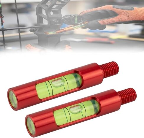 Bow Level 2-Pack for Compound Bows, Aluminum Archery Bow Leveling Kit, Precision Bow Sight Level Tool for Arrow Rest, D-Loop & Cam Tuning, Lightweight Screw-in Design Hunting Accessories in Saudi Arabia