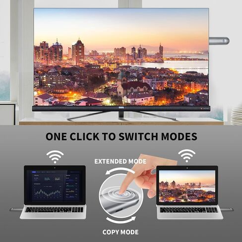 TPUFO Wireless HDMI Transmitter and Receiver, Plug & Play Portable 2.4G/5G Wireless HDMI Extender Kit for Streaming Video and Audio to Monitor from Laptop/PC/TV Box/Projector in Saudi Arabia