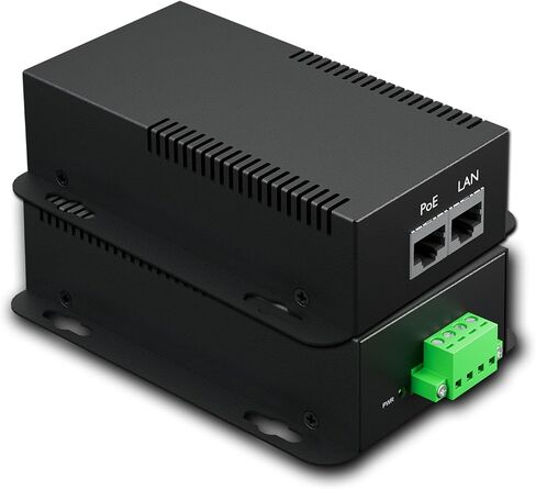 PROCET Gigabit PoE Splitter 12V/5.95A, IEEE802.3af/at/bt Compliant 10/100/1000Mbps Ethernet Splitter for 71.4W Non-PoE PDs, High Power Communication Station/Wireless APs/, PT-PD208GBH-12 in Kuwait