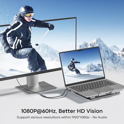 UANTIN VGA to HDMI Adapter, 1080P@60Hz Uni-Directional Male to Female in Saudi Arabia