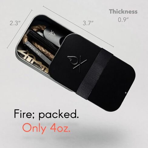 Überleben | FIREKIT Survival Fire Starter Kit – All-in-One Ferro Rod, Striker, Tinder Wick & Bellow – Waterproof Camping Essentials in Saudi Arabia