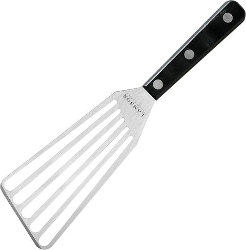 Lamson Fish Spatula, Slotted Metal Turner, 3 x 6 In, Right Hand | Ultra Durable composite handle, dishwasher safe; flexible stainless blade; a dedicated left-handed model is available in Saudi Arabia