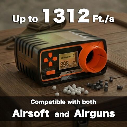 Chronograph AC5000 Shooting Measurement Chrono Speed Tester for Airsoft | Clear 128x64 LCD & 4-way button. Quick ammo setup. Durable IR calibration. in Saudi Arabia