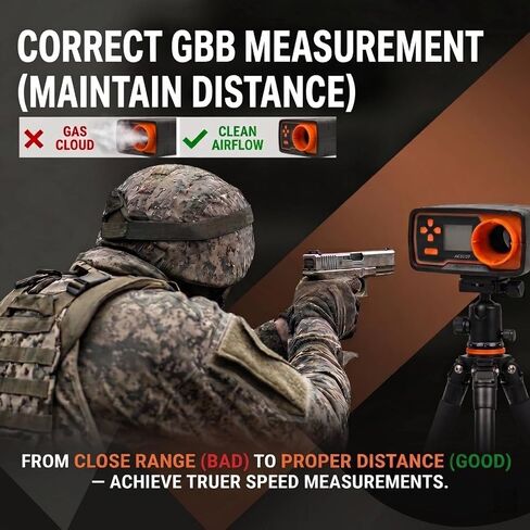 Chronograph AC5000 Shooting Measurement Chrono Speed Tester for Airsoft | Clear 128x64 LCD & 4-way button. Quick ammo setup. Durable IR calibration. in Saudi Arabia