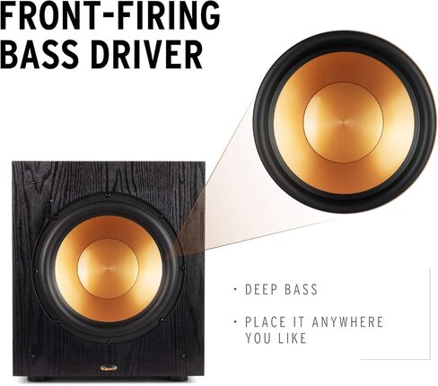 مكبر صوت Klipsch SUB-100-BLACK Synergy Black Label مع خطة حماية كهرمانية لمدة 3 سنوات (2018) in Kuwait