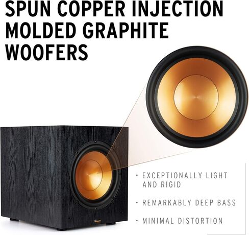 مكبر صوت Klipsch SUB-100-BLACK Synergy Black Label مع خطة حماية كهرمانية لمدة 3 سنوات (2018) in Kuwait