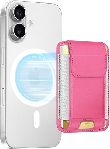 FINPAC MagSafe Wallet Magnetic Card Wallet Holder for Women Men | For iPhone 17/16/15/14/13/12 Series, Safe RFID Blocking Slim Leather 6 Card Holder in Saudi Arabia
