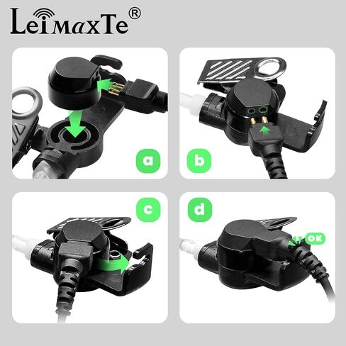 Covert Surveillance Earpiece for Motorola XPR3500e XPR3300e Radio in Kuwait
