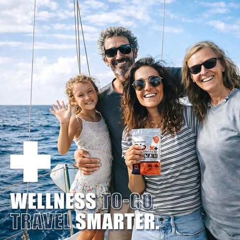 EVERLIT CARE Travel Medicine All in One First Aid Kit I OTC Meds + Medical Supplies I TSA Compliant Compact Size Med Pack for Traveling, Camping, Cruising.Individually Packaged. in Saudi Arabia