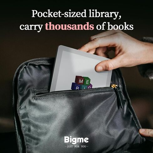 Bigme B6 6" E-Ink E-Reader, 2GB+32GB, Android 14, Front Light, White | 300PPI HD Display, Android 14 Open System, 36-Level Front Light,Up to 1TB Expandable Storage, 6.98mm Ultra-Thin Body in Saudi Arabia