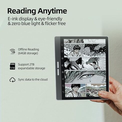Bigme B751C Color eReader, ePaper Tablet 7 Inch Eink Note-Taking Tablet with Stylus, 4GB+64GB, Protective Case, Android E-Ink Tablet e-Reader with Audiobook Translation Long Battery Life Black in Saudi Arabia