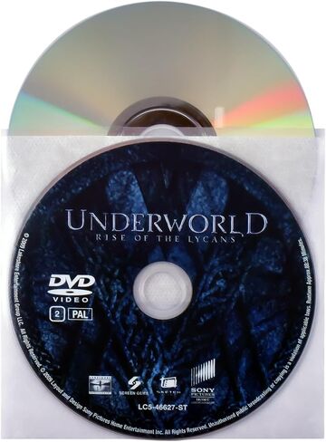 Tarifold Double Disc Media Storage Sleeves with Protective Felt, 100 Pack | Holds 2 CDs, DVDs or Blu-ray Discs, Soft Felt Insert, Durable Polypropylene, Scratch-Resistant in Saudi Arabia
