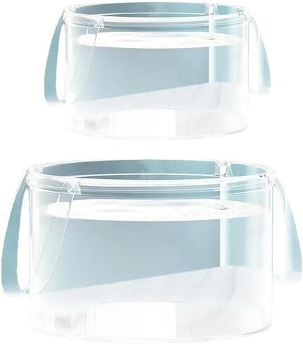2 Pack Foldable Wash Basin Clear Folding Ice Bucket Lightweight Folding Dish Tub Sink Delicates Washing Basin for Travel Abroad RV Outdoor Camping Backpacking Camper Hiking Picnic in Saudi Arabia