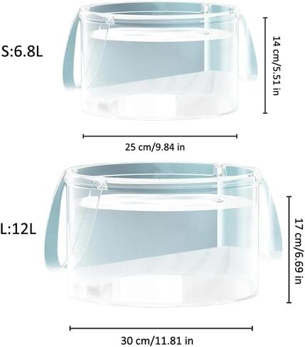 2 Pack Foldable Wash Basin Clear Folding Ice Bucket Lightweight Folding Dish Tub Sink Delicates Washing Basin for Travel Abroad RV Outdoor Camping Backpacking Camper Hiking Picnic in Saudi Arabia