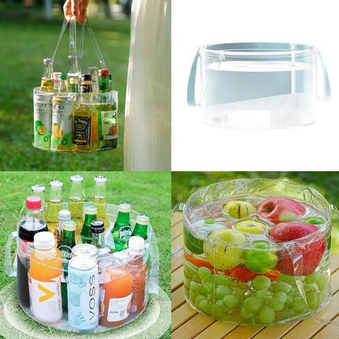 2 Pack Foldable Wash Basin Clear Folding Ice Bucket Lightweight Folding Dish Tub Sink Delicates Washing Basin for Travel Abroad RV Outdoor Camping Backpacking Camper Hiking Picnic in Saudi Arabia