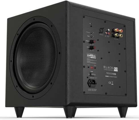 Trevoce 15" Triple Driver Active Subwoofer 1600W, Native EQ 15Hz Bass Response, Faux Leather Finish in Saudi Arabia