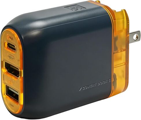 GENKI Covert Dock 3 Switch Dock 65W GaN HDMI 2.1 for Switch 2 | 4K120 HDR output, 65W GaN power, DP 1.4, universal USB-C compatibility, travel-ready with adapters for 150+ countries in Saudi Arabia