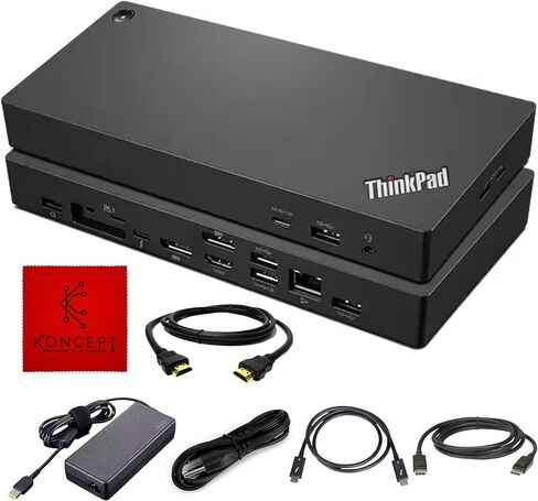 40B00135US Lenovo Docking Station - Thunderbolt 4 Dock - Thinkpad Dock | 135W Power Delivery, HDMI & DisplayPort for Dual Monitors, USB-C Connectivity, Enhanced Productivity in Saudi Arabia