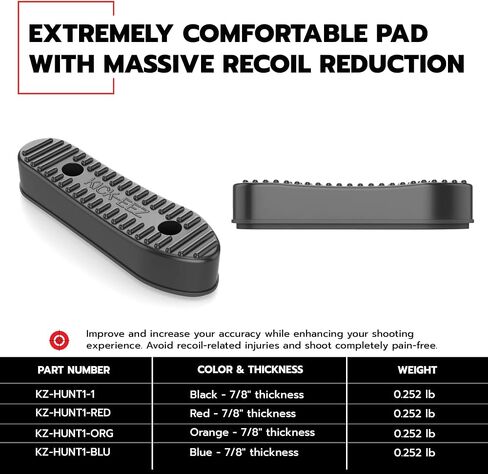 KICK-EEZ® Pre-fit Stock Recoil Pad - Works with Magpul SGA/Hunter - Made in USA in Saudi Arabia