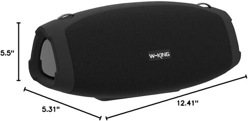 مكبر صوت بلوتوث W-KING، مكبرات صوت محمولة خارجية عالية الصوت بقدرة 120 وات IPX6 | Boombox Bluetooth اللاسلكي، مكبر صوت كبير للحفلات مقاوم للماء، مشعات ثلاثية سلبية بقدرة 70 وات - صوت جهير عميق/مضخم صوت*2، 42 ساعة، TF، EQ in Kuwait