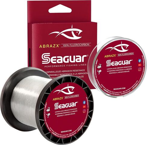 Seaguar AbrazX Freshwater Abrasion Resistant Fluorocarbon Fishing Line for Docks, Rocks, Weeds, & Logs - Multiple Sizes in Saudi Arabia