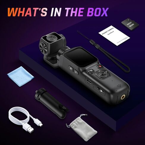 4K Vlogging Camera 330°Rotating Lens Digital Pocket Cameras for YouTube | Face Tracking Vlog Camera, Fast Autofocus 75MP Portable Video Camera with WiFi Webcam 1.72"Touch Screen for TikTok in Saudi Arabia