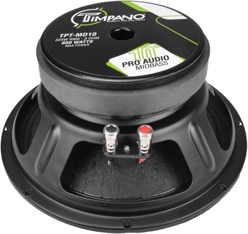 Timpano TPT-MD10 10 Inch Midbass Speaker Pro Audio 800 Watts, 8 Ohm Mid-bass Loudspeaker for Professional and Car Audio System (Single) in Saudi Arabia