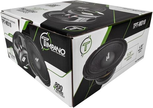 Timpano TPT-MD10 10 Inch Midbass Speaker Pro Audio 800 Watts, 8 Ohm Mid-bass Loudspeaker for Professional and Car Audio System (Single) in Saudi Arabia