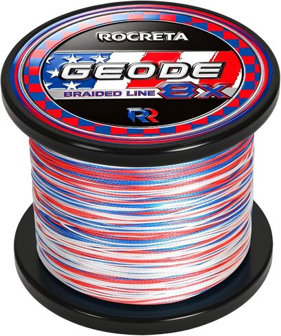 Geode Braided Fishing Line, 10-200 lb, 8 Strands, 300yds/500yds/1000yds, Colored Braid Superline in Saudi Arabia