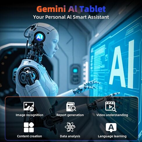 تابلت، 10.1 بوصة أندرويد تابلت مع معالج ثماني النواة، ذاكرة الوصول العشوائي 24 جيجابايت، 128 جيجابايت روم 2 تيرابايت قابلة للتوسيع، شاشة لمس 1280x800 HD IPS، بطارية 8H، نظام تحديد المواقع العالمي، واي فاي 6، BT 5.4، كاميرا مزدوجة، أندرويد 15 تابلت in Kuwait