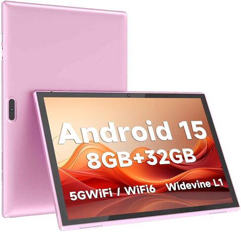 ZZB 10 inch Tablet Android 15 Tablet PC, 10.1" Android Tablets DDR4 8GB RAM 32GB ROM 2MP+8MP Dual Camera 5G WiFi-6 BT Support 1TB Expand 10 in IPS 6000mAh Battery Powerful Performance Tablets (Gray) in Kuwait