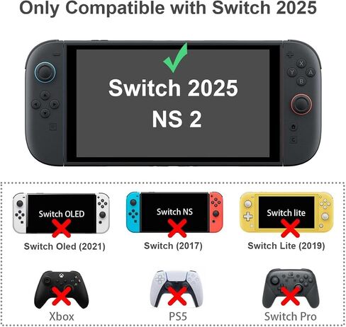 Thumb Grip for Nintendo Switch 2,Analog Joystick Button Covers for NS Switch 2 Joycon Controller, Pastel Pink Blue Coquette Bow Soft Silicone Gaming Accessories in Saudi Arabia