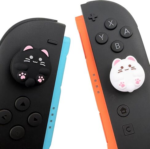 Silicone Thumb Grip Caps for Nintendo Switch 2 2025, Cute Cats Joystick Caps for Switch 2 (4-Pack) in Saudi Arabia