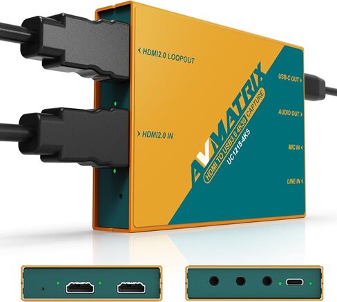 Avmatrix SDI/HDMI to USB3.0 Video External Capture Card for Streaming, Uncompressed (YUY2) 1080P60 Play and Pluy for Church Live Streaming Tele-Conference Tele-Education (UC1218-4KS) in Saudi Arabia