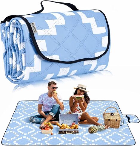 Large Picnic Blanket Beach Blanket Waterproof Sandproof Outdoor Blanket Foldable Beach Mat Sandfree Picnic Mat with Carry Strap Lightweight Beach Mat fit 2 to 4 Adults for Beach Grass Lawn Park in Saudi Arabia