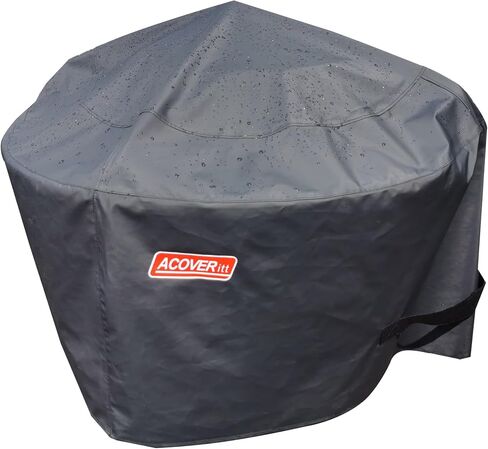 Fire Pit Cover For Solo Stove Cover Yukon 27 Inch，for Round Fire Pits Waterproof Cover Great Fire Pit Accessories for Camping and Outdoors,Black in Kuwait