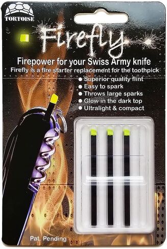 Firefly Regular 3 Pack - Fire Starter Accessory for Swiss Army Victorinox Knives (Neon Green-Yellow Glow) in Saudi Arabia