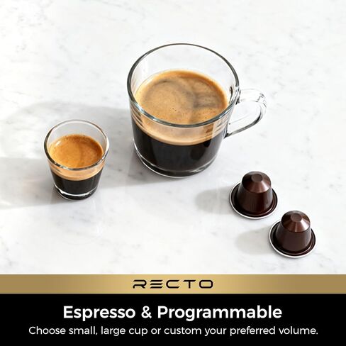 CHULUX RectoCafé Espresso Coffee Machine for Nespresso Original Capsule Pod | Extra Mini Design, 20 Bar Professional Italian Pump, Food-Grade Materials, Quiet with Low-Vibration Brewing for Home & Office in Saudi Arabia