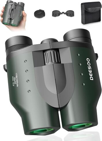 25x32 Compact Binoculars for Adults Kids, High Power BAK4 FMC Lightweight | Lightweight Pocket Size for Travel, Eyeglass Friendly, Small Binoculars for Cruise Ship, Clear Vision for Bird Watching in Saudi Arabia