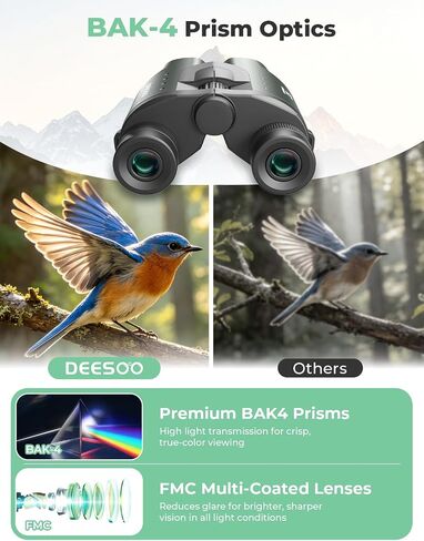 25x32 Compact Binoculars for Adults Kids, High Power BAK4 FMC Lightweight | Lightweight Pocket Size for Travel, Eyeglass Friendly, Small Binoculars for Cruise Ship, Clear Vision for Bird Watching in Saudi Arabia